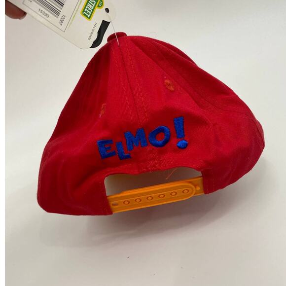 Sesame Street Elmo Snapback Hat Kids Red Baseball Cap Embroidered Adjustable NEW - Picture 3 of 8